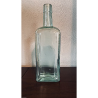 Antique E.C. DeWitt & Co Chicago Aqua Glass Medicine Bottle