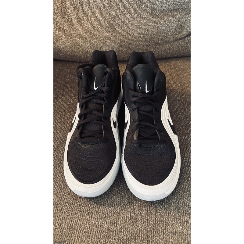 Nike Precision 8 MID Men's Basketball Shoes (Black/White/Ice Blue/Black)