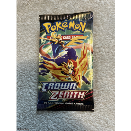 Pokémon TCG Crown Zenith Booster Pack 10 Cards Zacian Zamazenta