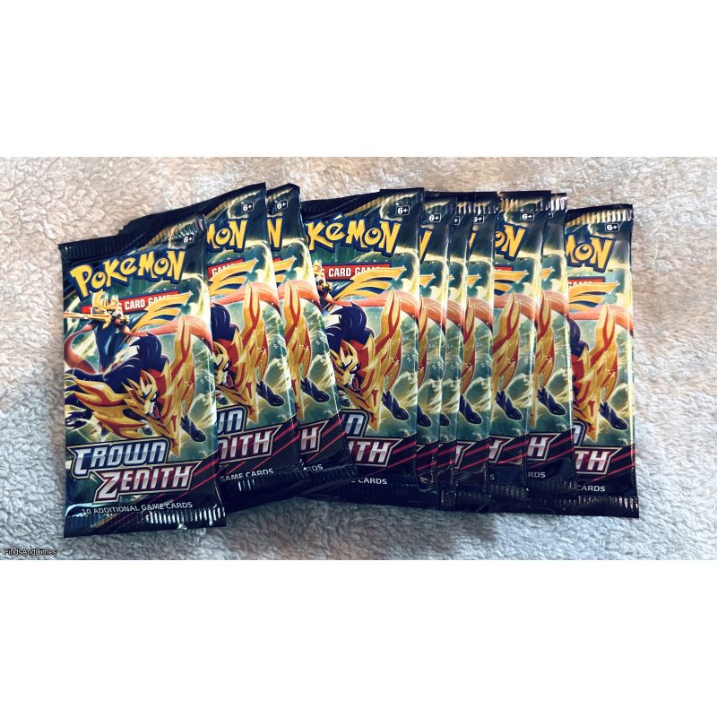 Pokémon TCG Crown Zenith Booster Pack 10 Cards Zacian Zamazenta