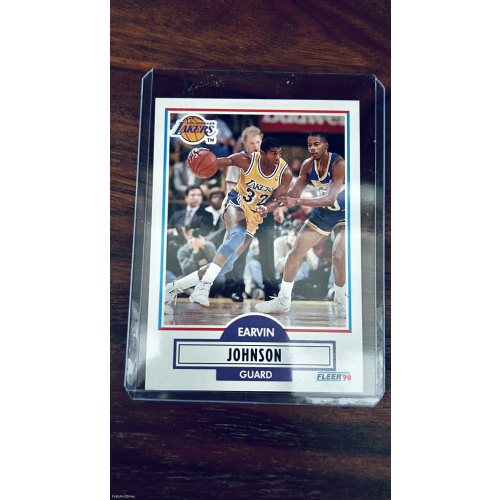 1990 Fleer Basketball Earvin Magic Johnson Los Angeles Lakers #93 NBA Final’s
