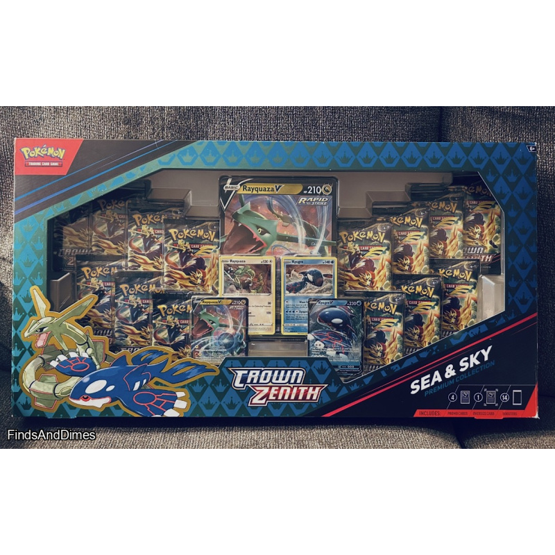 Pokémon TCG: Crown Zenith Sea and Sky Premium Collection Box - Factory Sealed